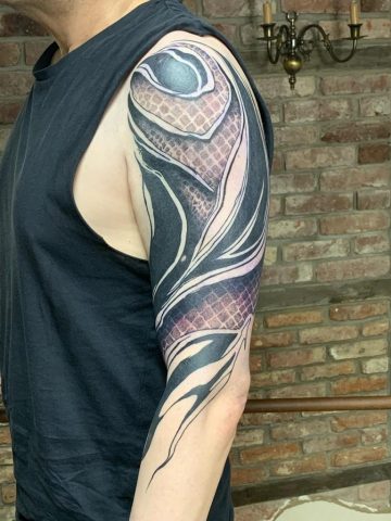 blackwork tattoo talisman tattoo Talisman Tattoo Sabine Jacobs Raeren Beispiele Tattoos +32 472 05 09 84