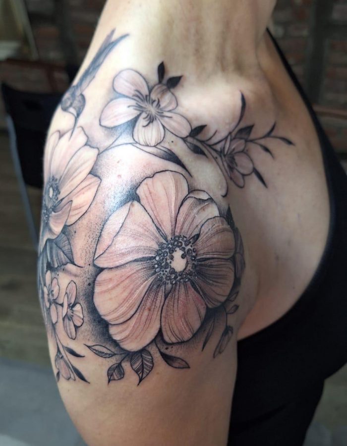 flower-natur-tattos-talisman-tattoo Talisman Tattoo Sabine Jacobs Raeren Beispiele Tattoos +32 472 05 09 84